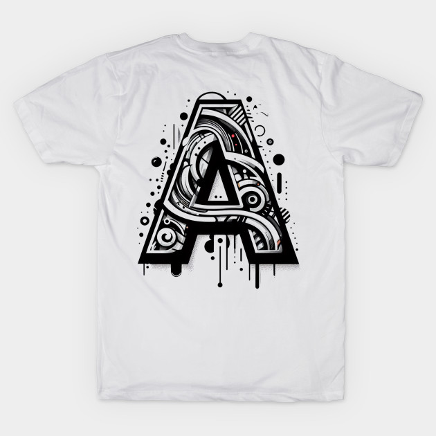 Letter A design graffity style by grappict